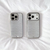 [MADE] [+MagSafe] ヴィンテージレーススマホケース (グラスシルバーバンパー)
