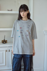 26SS★ Dino Stitch Embroidered Pigment Short Sleeve Tee