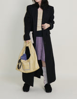 Stutch Solid Wool Long Coat (Lining Fleece-lined)