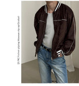 [F/W] Velvet piping blouson zip up(2color)