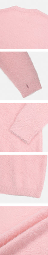 [Unisex]アンゴラヘアリーウォーマーニット(10color)