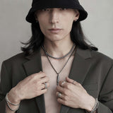 SS-OPEN SIGNATURE BULLET NECKLACE_large_dark silver