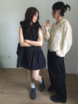 Frill Hoodie Dot Jumper (3color)