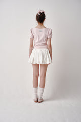 Lace Puff T-shirt (White)