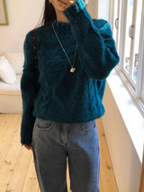 [MADE] MUHR ハイネックケーブルニット