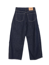 Elt raw wide denim pants