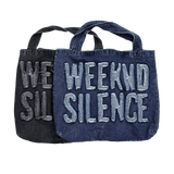 weekend denim shoulder bag