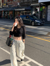 [MADE] BORRETT SHIRRING STRAP PANTS