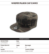 Whisper Pillbox Cap (Camo)
