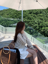 Rear Cooling Linen Round Knit / 4 colors