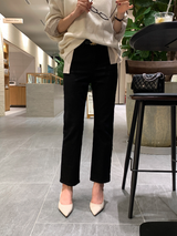 ルカイン 301 ストレッチー エラスティック ウエスト ストレート パンツ/ 4カラー