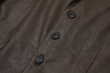 Over Single Leather Jacket (3color)
