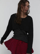 Cotton Cropped Top_Black