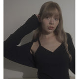 CLOUDY CAMISOLE-BLACK
