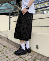 Aver Eyelet Cargo Bermuda Pants