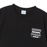 25SS ミックスタイプグラフィックスショートスリーブTシャツ ブラック
