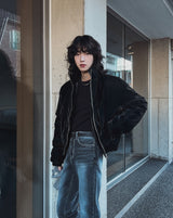 Mille stone washed bootcut denim pants