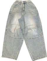 バイカーパッチデニムパンツ – M, L (3 Colors)