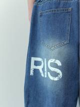 NOKIN SIDE DIRTY LOGO DENIM BANDING PANTS UNISEX