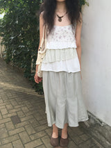 Floral Tiered Sleeveless Top