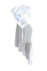Dozzing hooded zip-up ( White )