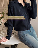 Kara knit zip-up