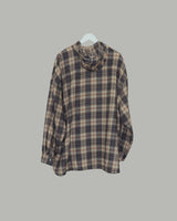 Kits hoodie check shirt (Navy)