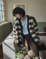 Bear brush mohair cardigan