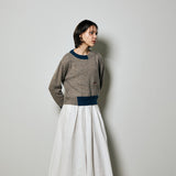 Color Block Crewneck Sweater