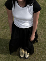  RIB LAYERED SLEEVELESS