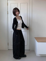 ロッベンカーゴワイドピンタックバンディングパンツ