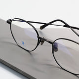 Knouun Round titanium glasses CODE. 101. A Black