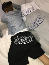オーバーサイズグラフィックプリントバミューダショーツ(3c)