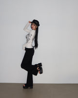 クロムクロスVネック長袖Tシャツ