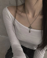 Vintage Gothic Cross Pendant Necklace