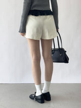 Vigent Wrap Elastic Waist Mini Skirt Pants