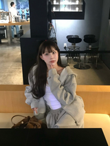 アベピンシャーリングスリーブTシャツ