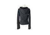 [Fleece/Sleeves Button] Rambo Brushed High Neck Ribbed Button Hood Knit