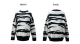 Blush Zebra Loose-Fit Thick Knit (One Color)