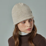 VA Curved Oval Metal Roll-Up Beanie / Oatmeal