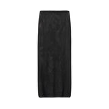 [ULKIN] MUGUNG Crochet Slit Long Skirt_Black