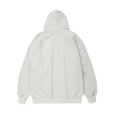 Side Logo 2Way Hood Zip-Up_Oatmeal