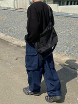 Over Denim Cargo Balloon Pants 2C
