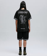 GOTHIC SYMBOL BASEBALL JERSEY JACKET_BK