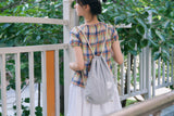 Girl string bag -  Light gray