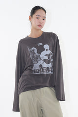 エバーオアシスプリンティング長袖Tシャツ