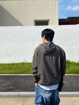 Washing diagonal balloon cargo denim pants 2C