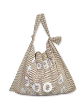 000Design Cotton Check Tie Bag / Olive