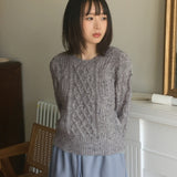 Nata Bokashi Twisted Round Knitwear