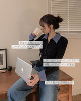 Shirt Layered Shirring Knit